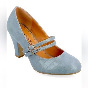 Journey Collection Windy Double Strap Mary Jane Pumps